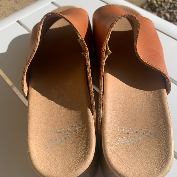 Dansko tan leather clogs slip on size 41 - Picture 12 of 12